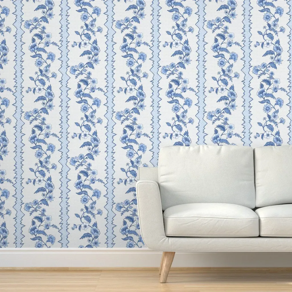 Sloane 1 Peel and Stick Wallpaper - Cornflower Cobalt product
