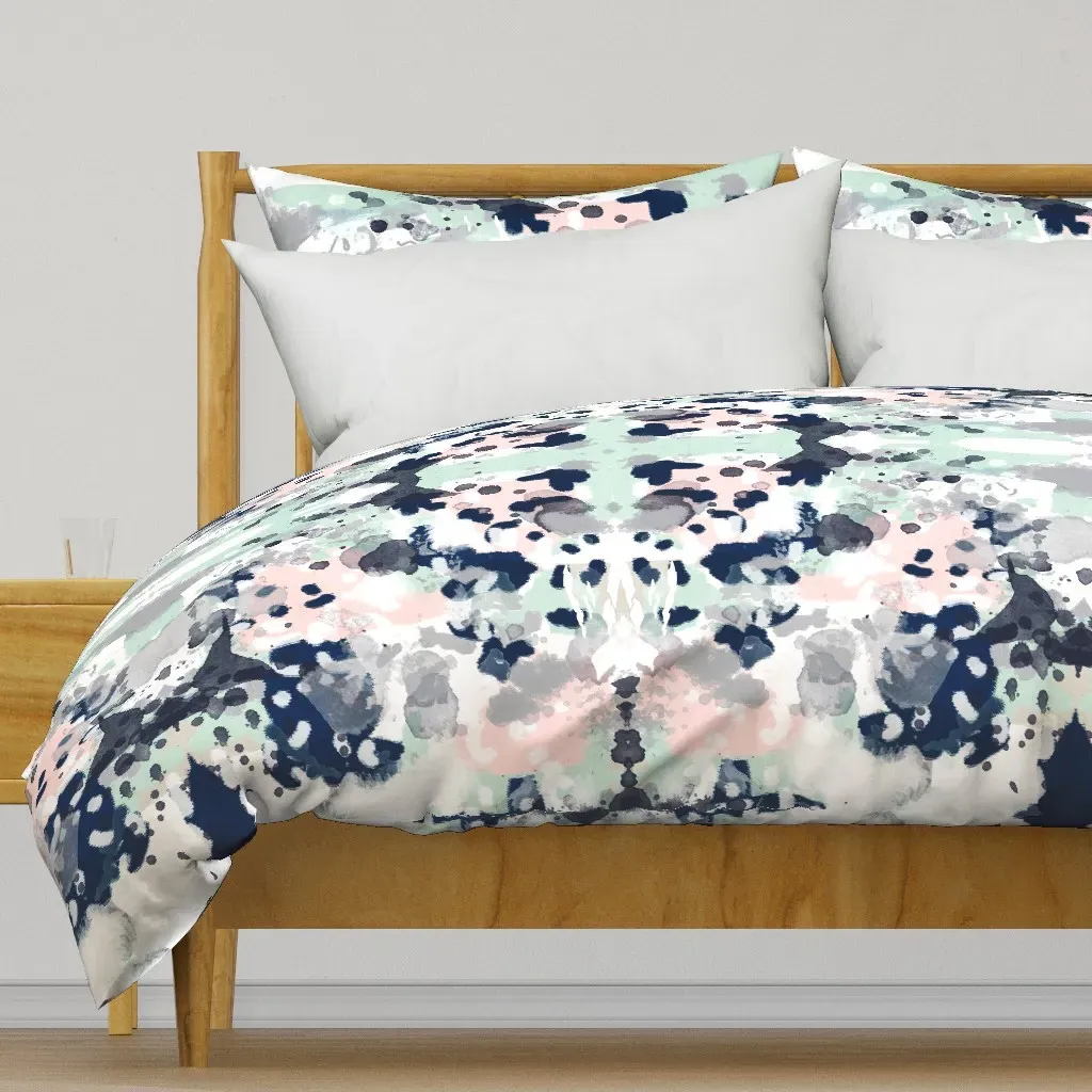 Sloane Abstract Duvet Cover - Navy Blue product