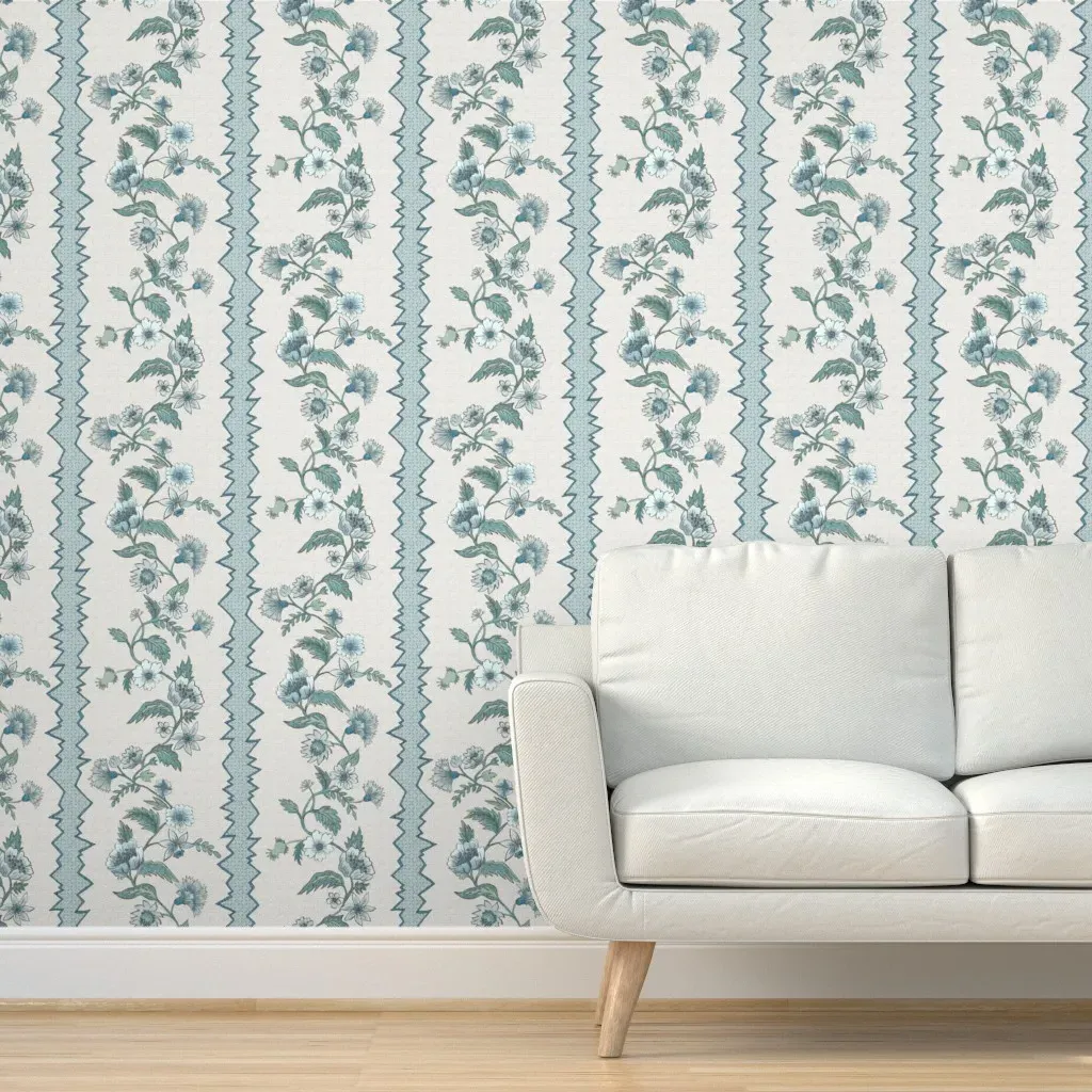 Sloane1 Peel and Stick Wallpaper - Light Blue product