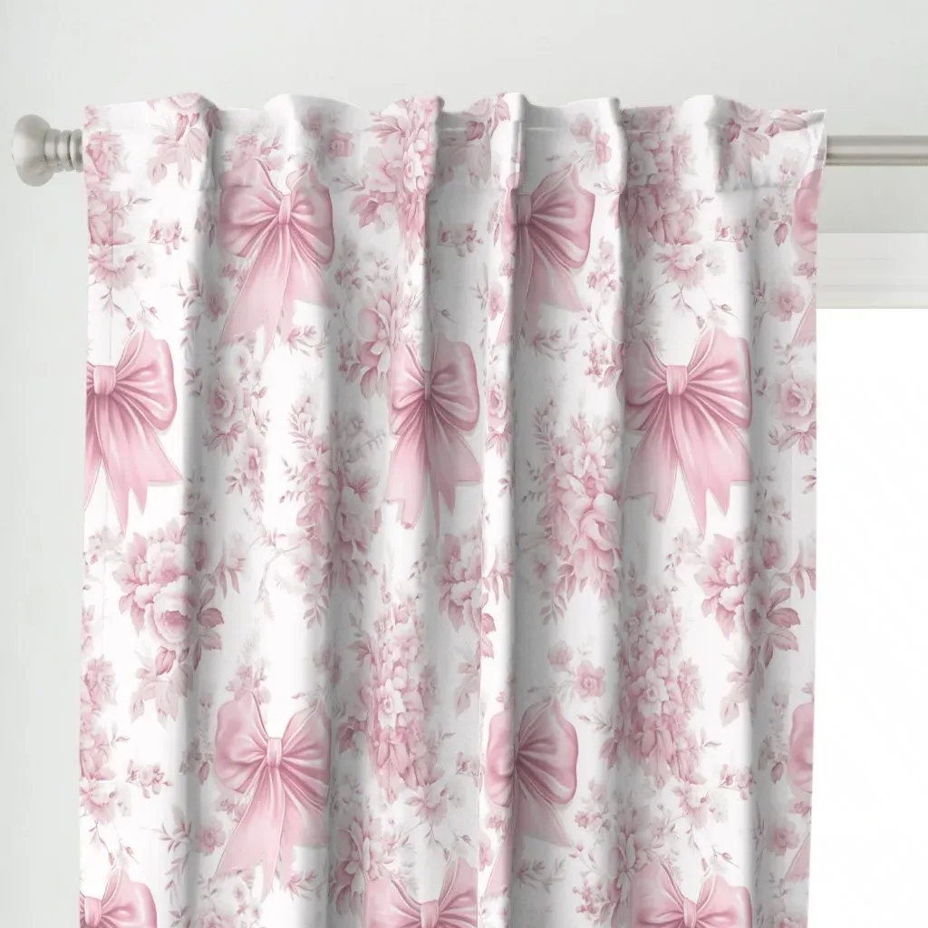 Small Bed & Breakfast Curtain Panel - Pink alternate view