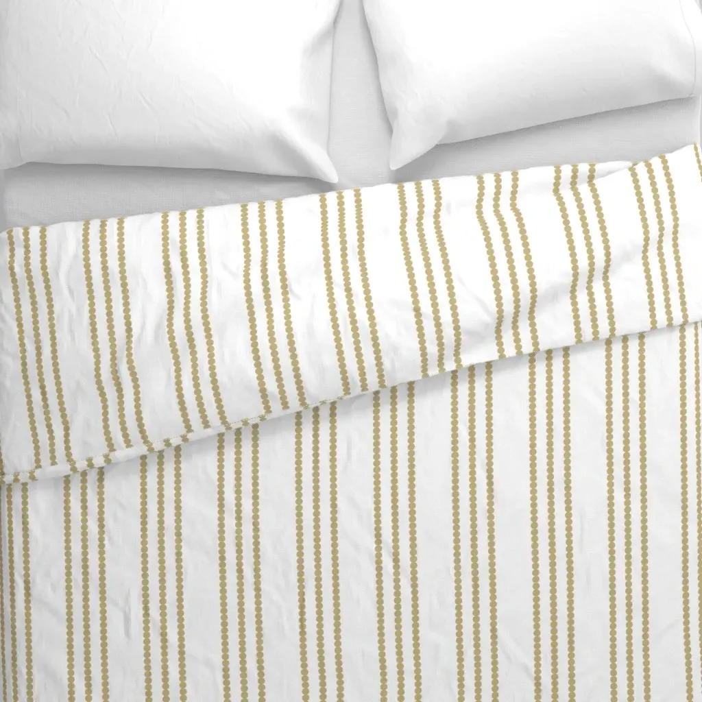 Small Gold Brown Circle Duvet Cover - Gold alternate view