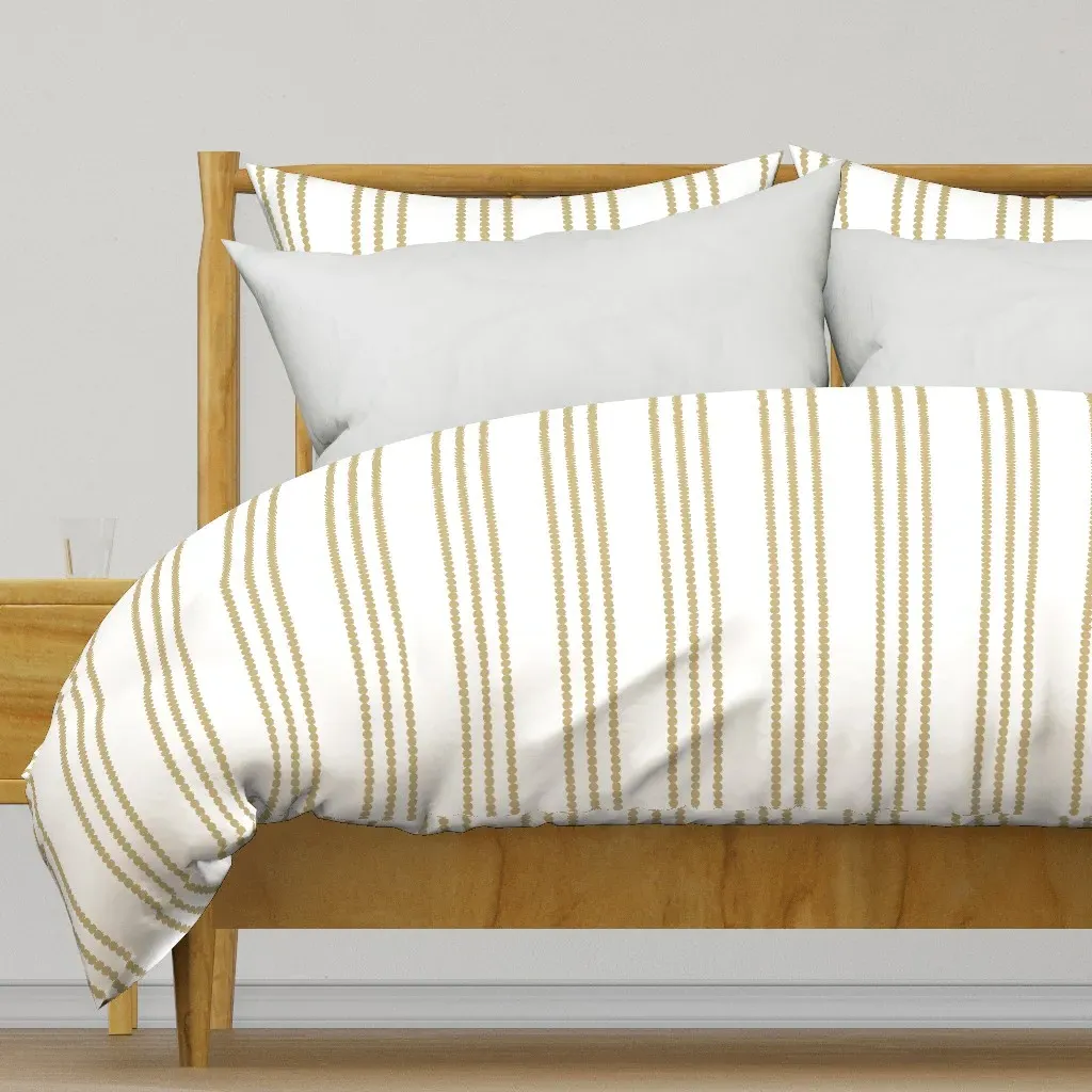 Small Gold Brown Circle Duvet Cover - Gold product