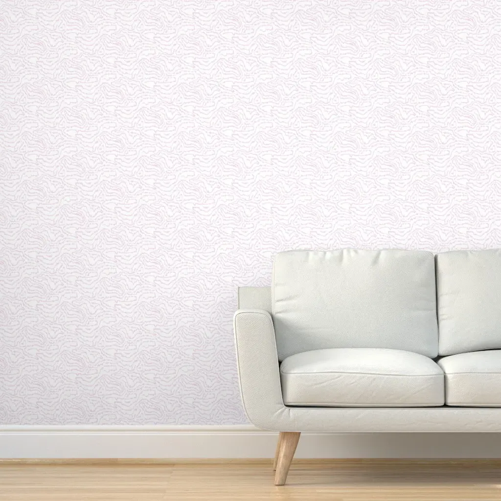 Small Heatwave Peel and Stick Wallpaper - Pale Pink, White product
