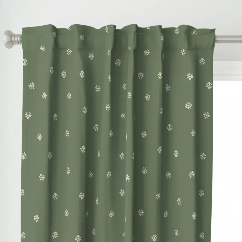 Small Organic Curtain Panel - Sage Green alternate view
