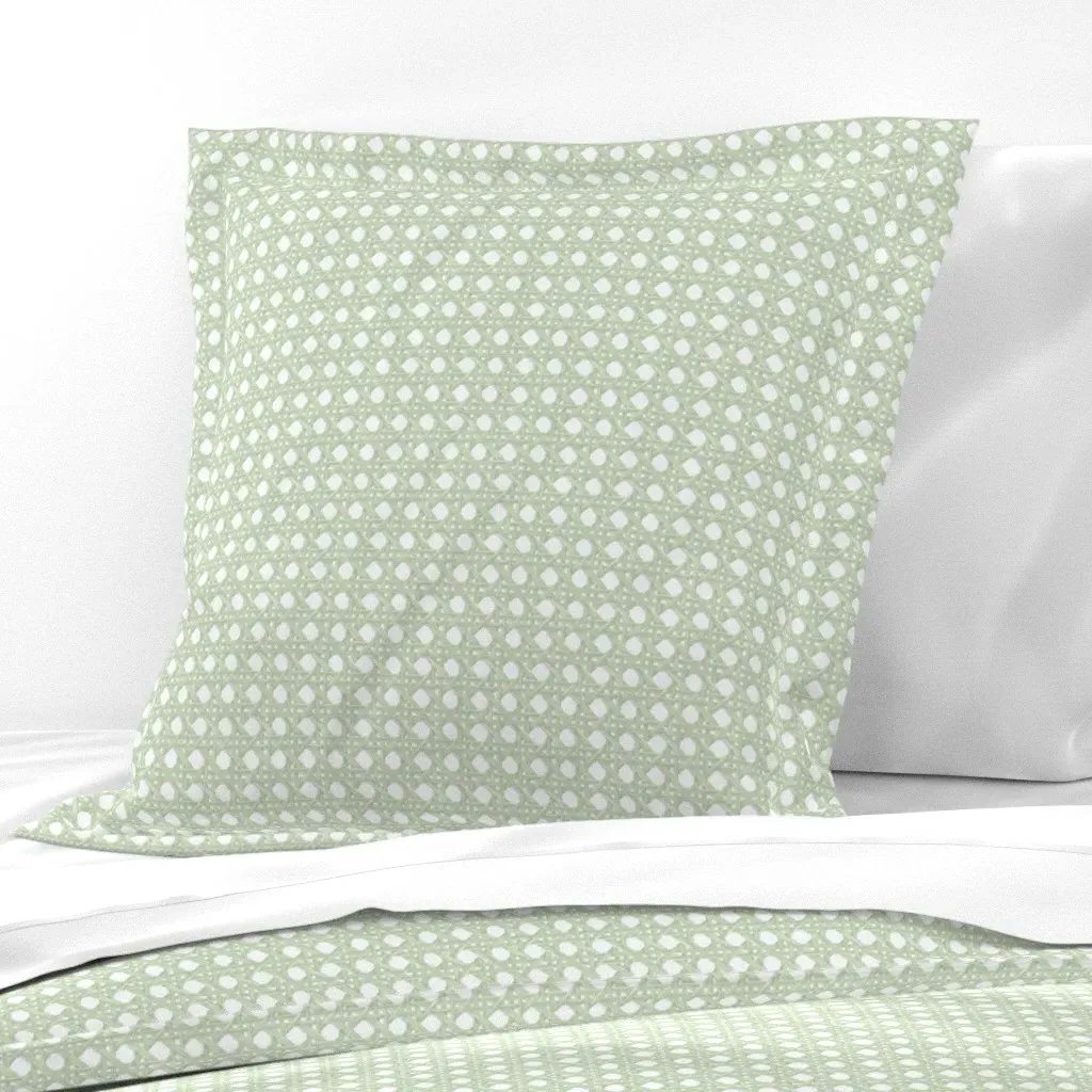 Small Sally Euro Pillow Sham - Pale Green product