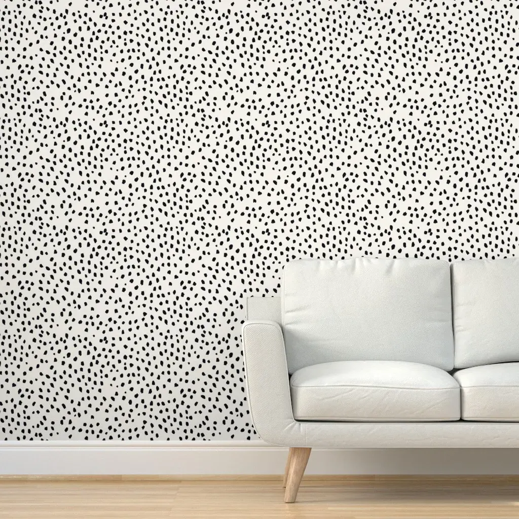 Small Speckle Marks Peel and Stick Wallpaper - Black, White product