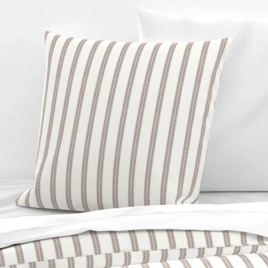 Small Textured Vine Euro Pillow Sham - Taupe product