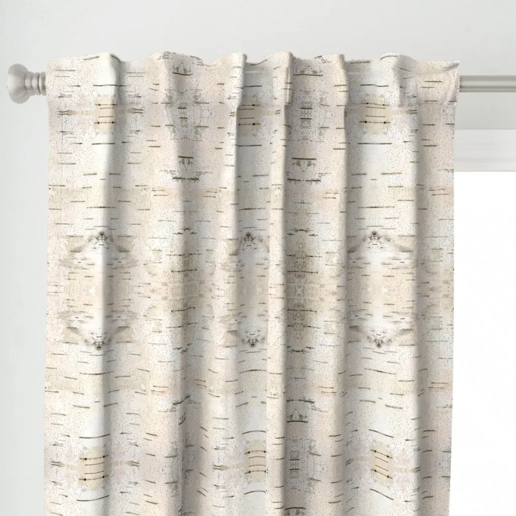 Smooth White Birch Curtain Panel - Off-White alternate view