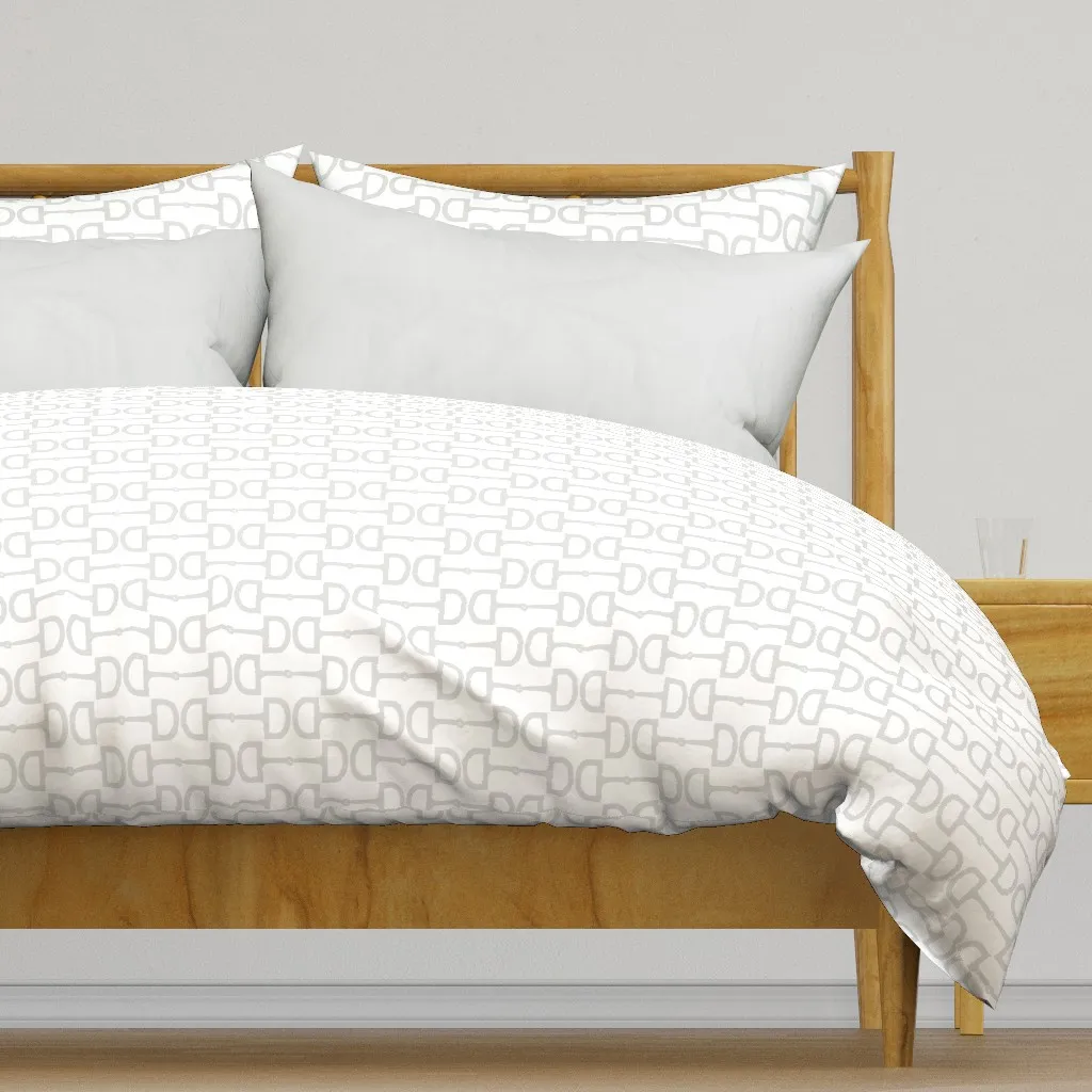 Snaffle Bits Greylove Duvet Cover - Light Gray product