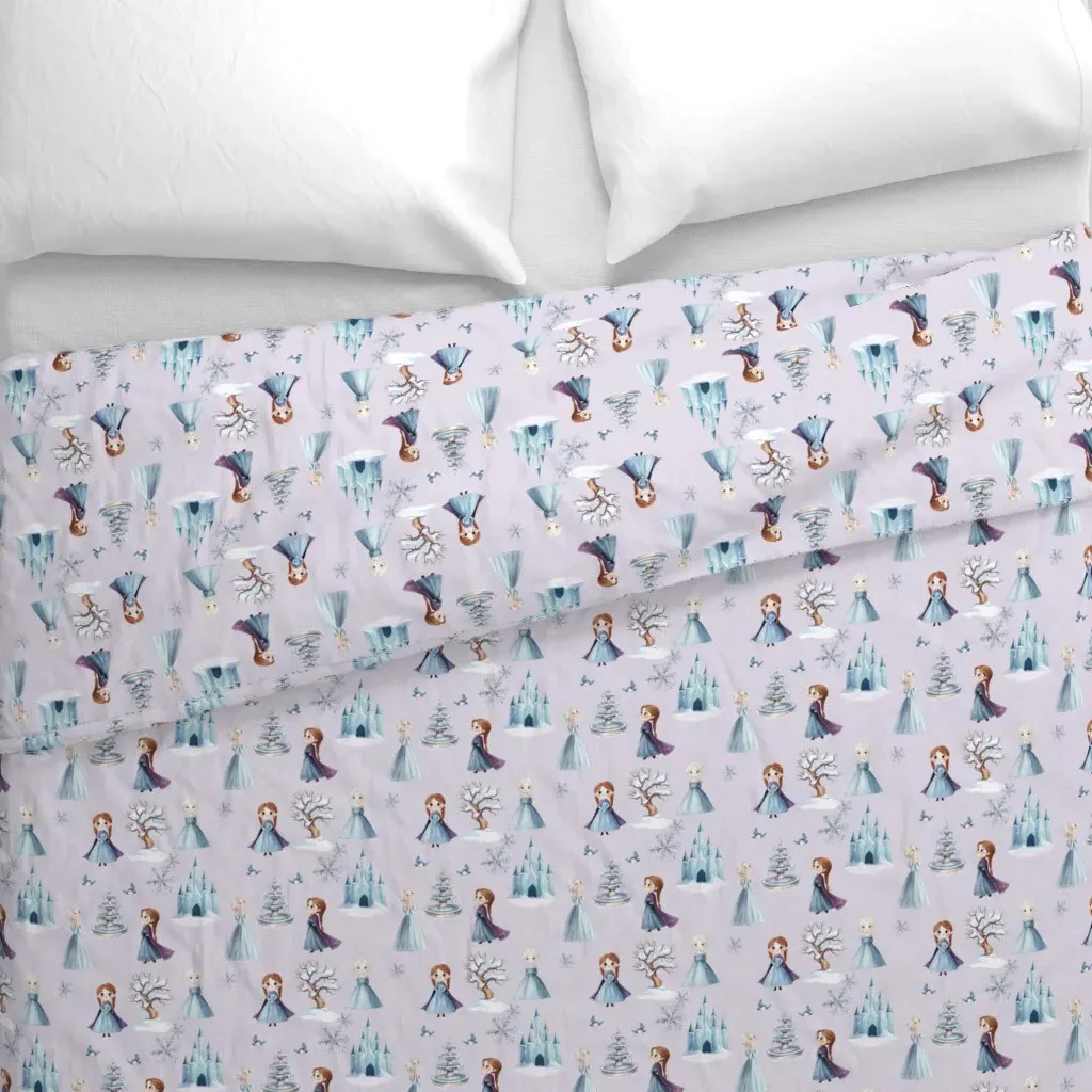 Snowy Princess XS Custom Duvet Cover - Blue alternate view