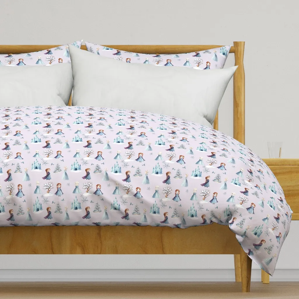 Snowy Princess XS Custom Duvet Cover - Blue product