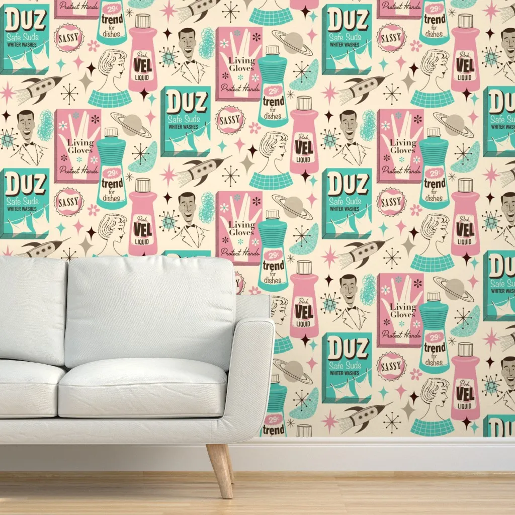 So Fresh So Clean Peel and Stick Wallpaper - Teal product