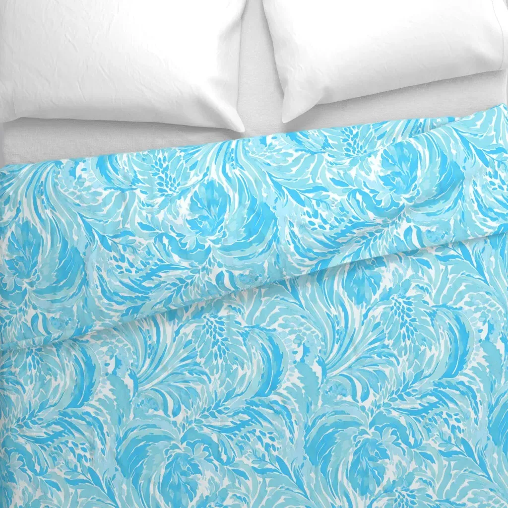 So Frond Of You Duvet Cover - Light Aqua alternate view
