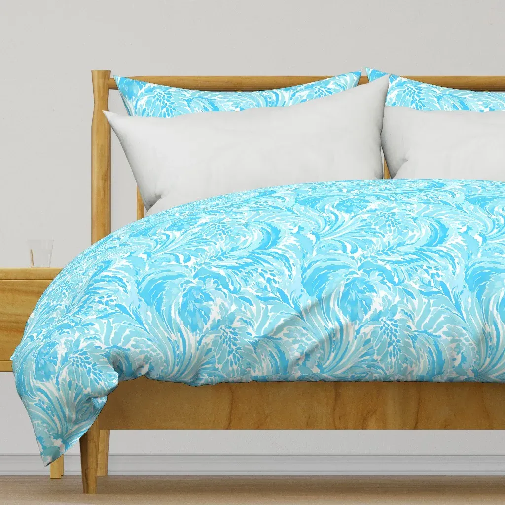 So Frond Of You Duvet Cover - Light Aqua product