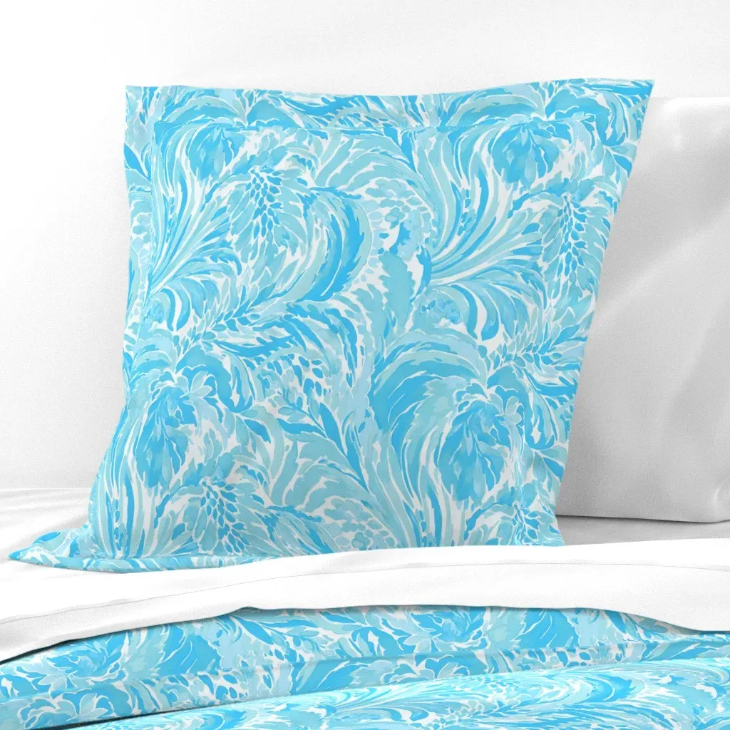 So Frond Of You Euro Pillow Sham - Light Aqua product