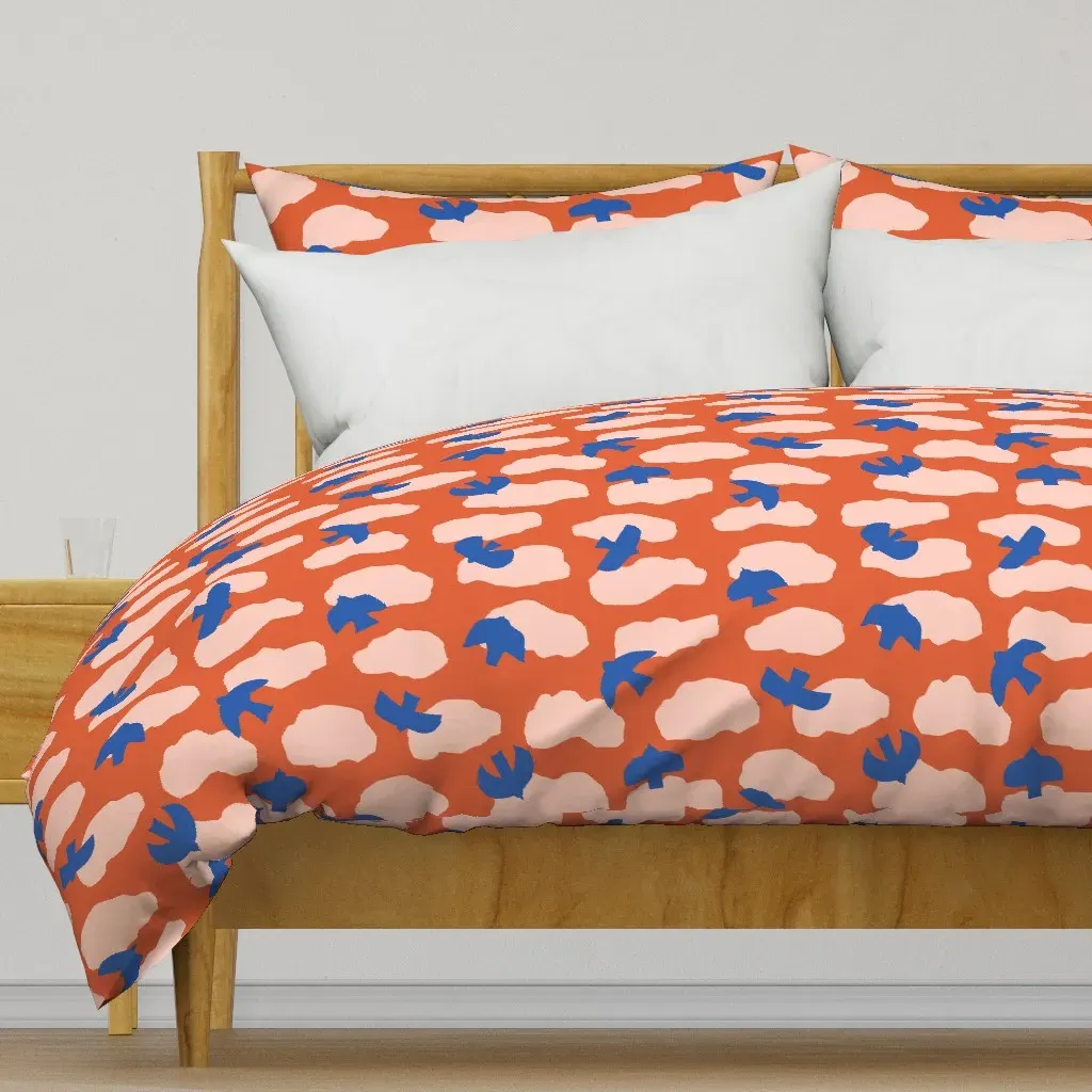 Soaring Brights No. 01 Duvet Cover - Burnt Orange product