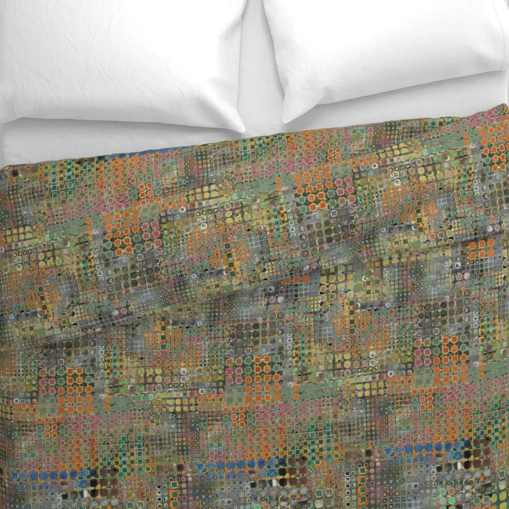 Soft City Duvet Cover - Green alternate view