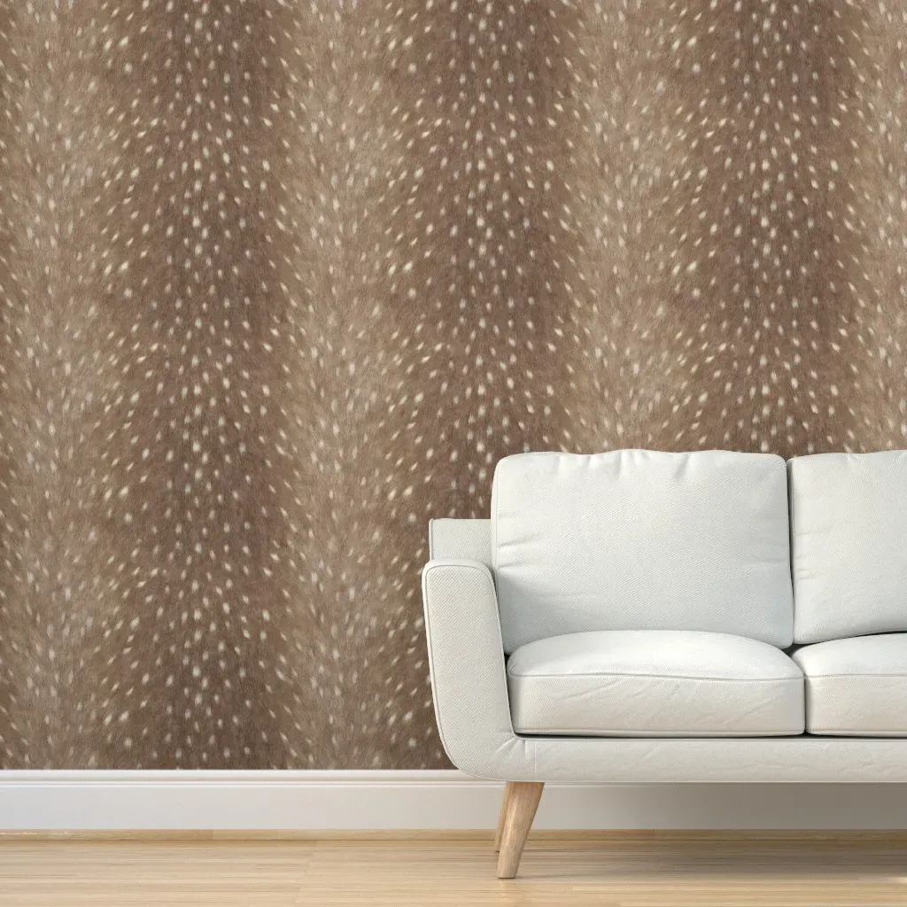 Soft Deer Hide Peel and Stick Wallpaper - Taupe product