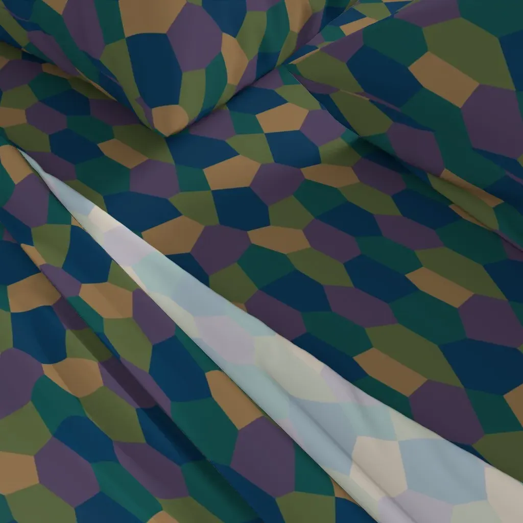 Sohm Lozenge Pattern Twin Sheet Set - Dark Teal alternate view
