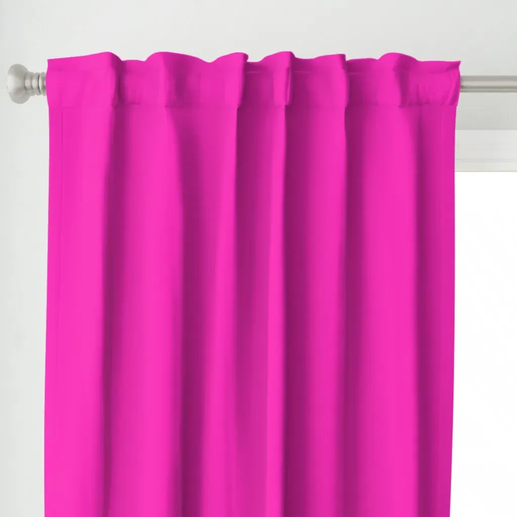 Solid Curtain Panel - Hot Pink alternate view