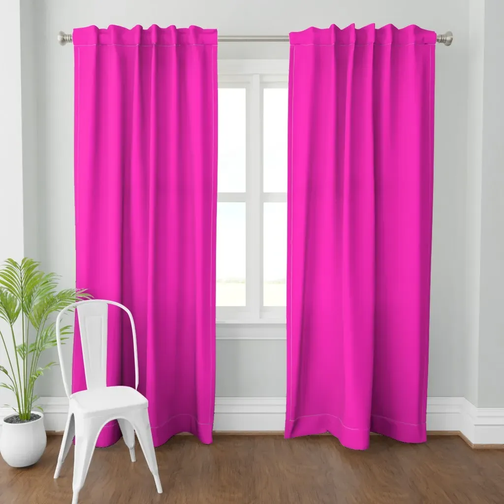 Solid Curtain Panel - Hot Pink product