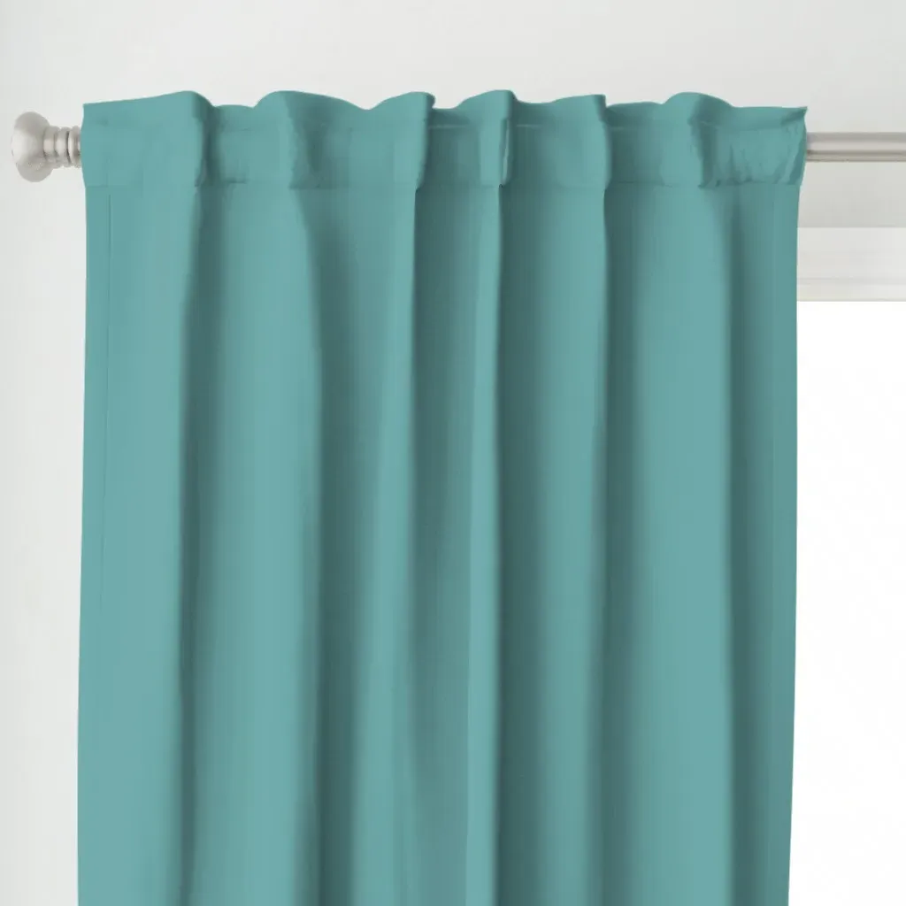 Solid Light Curtain Panel - Teal alternate view