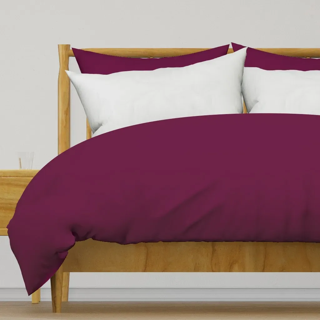 Solid Tyrian Purple Duvet Cover - Burgundy product