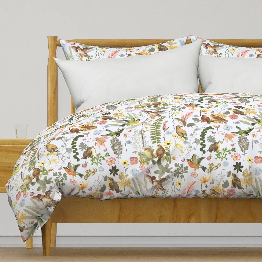 Song Bird Garden Duvet Cover - Light Blue product
