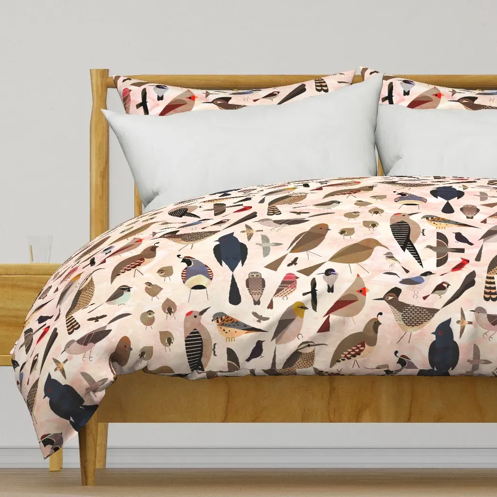 Sonoran Birds Duvet Cover - Beige product