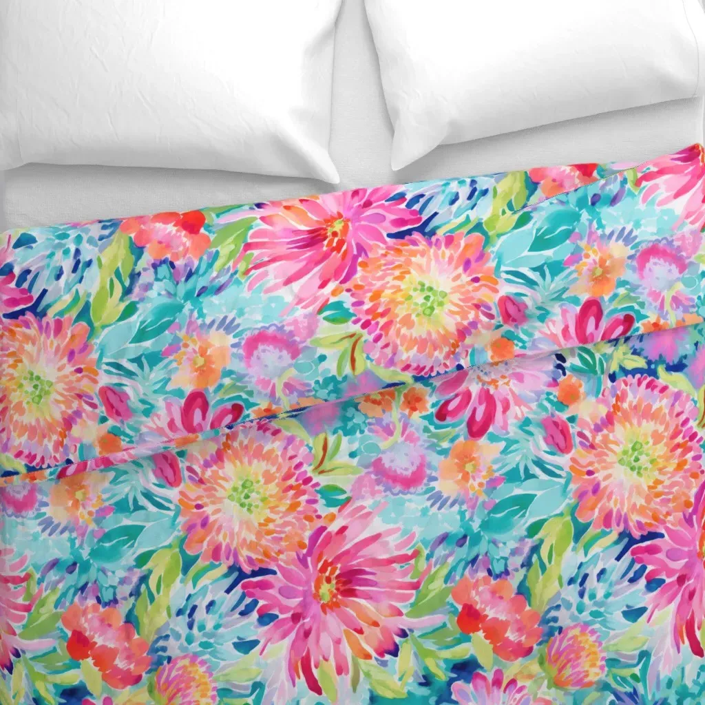Sophia Preppy Summer Duvet Cover - Pink alternate view