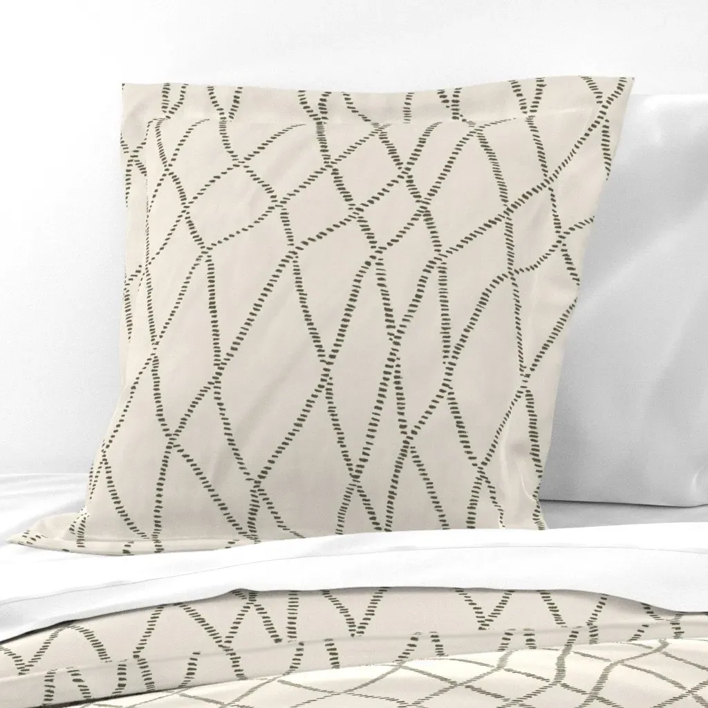 Soul Garden Trama Selva Euro Pillow Sham - Olive Green product