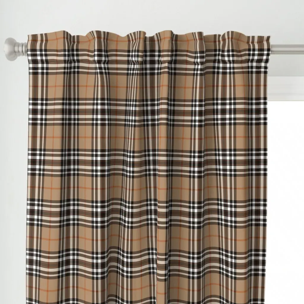 Southdown Tartan 6" Curtain Panel - Brown alternate view