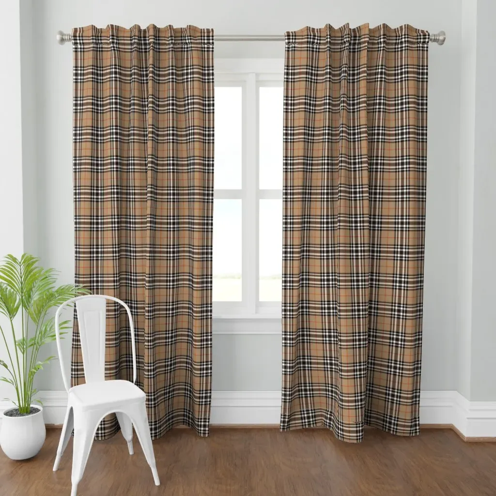 Southdown Tartan 6" Curtain Panel - Brown product