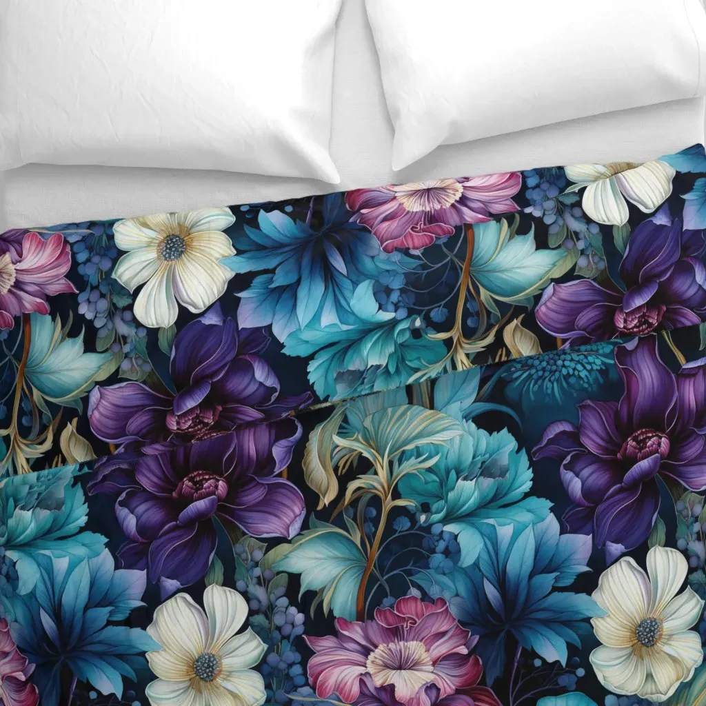 Southern Gothic V3 10 Duvet Cover - Deep Purple alternate view