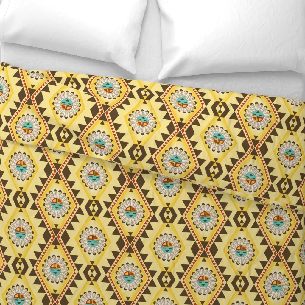 Southwest Baby Colors Duvet Cover - Beige alternate view