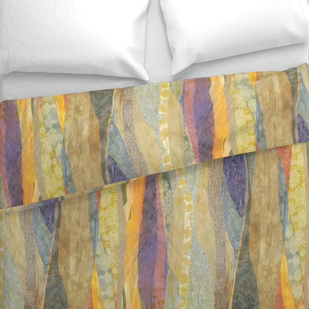 Southwest Ochre-Glow Duvet Cover - Beige alternate view