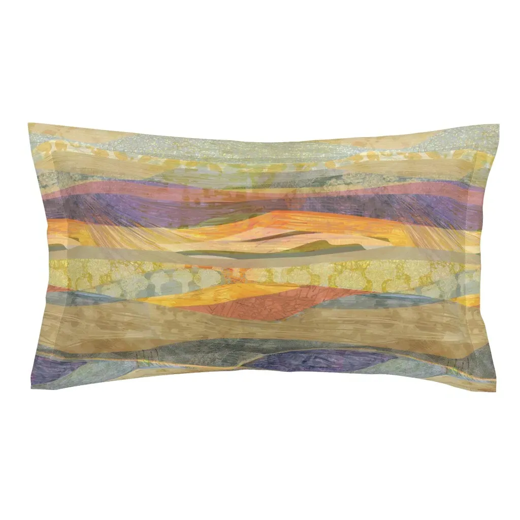 Southwest Ochre-Glow King Pillow Sham - Gold product