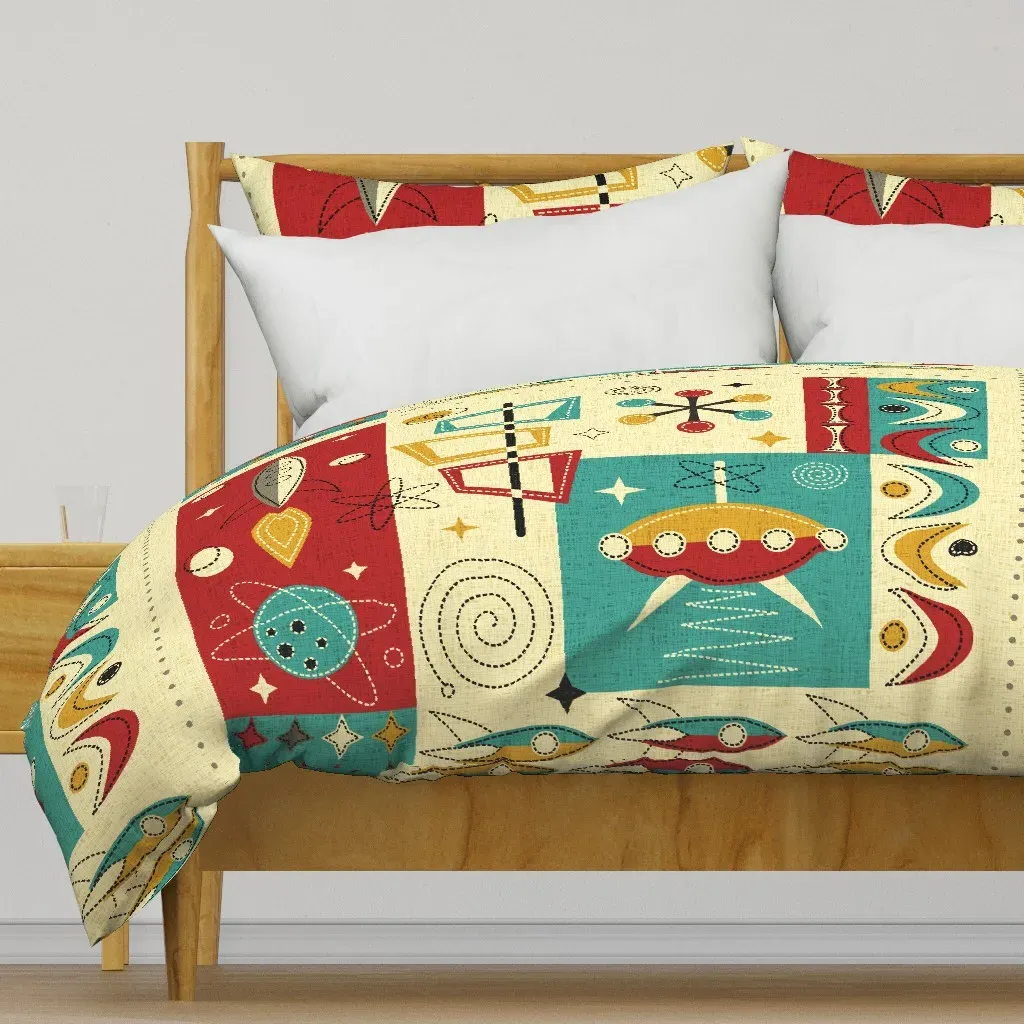 Space Age Fun Cheater Duvet Cover - Beige product
