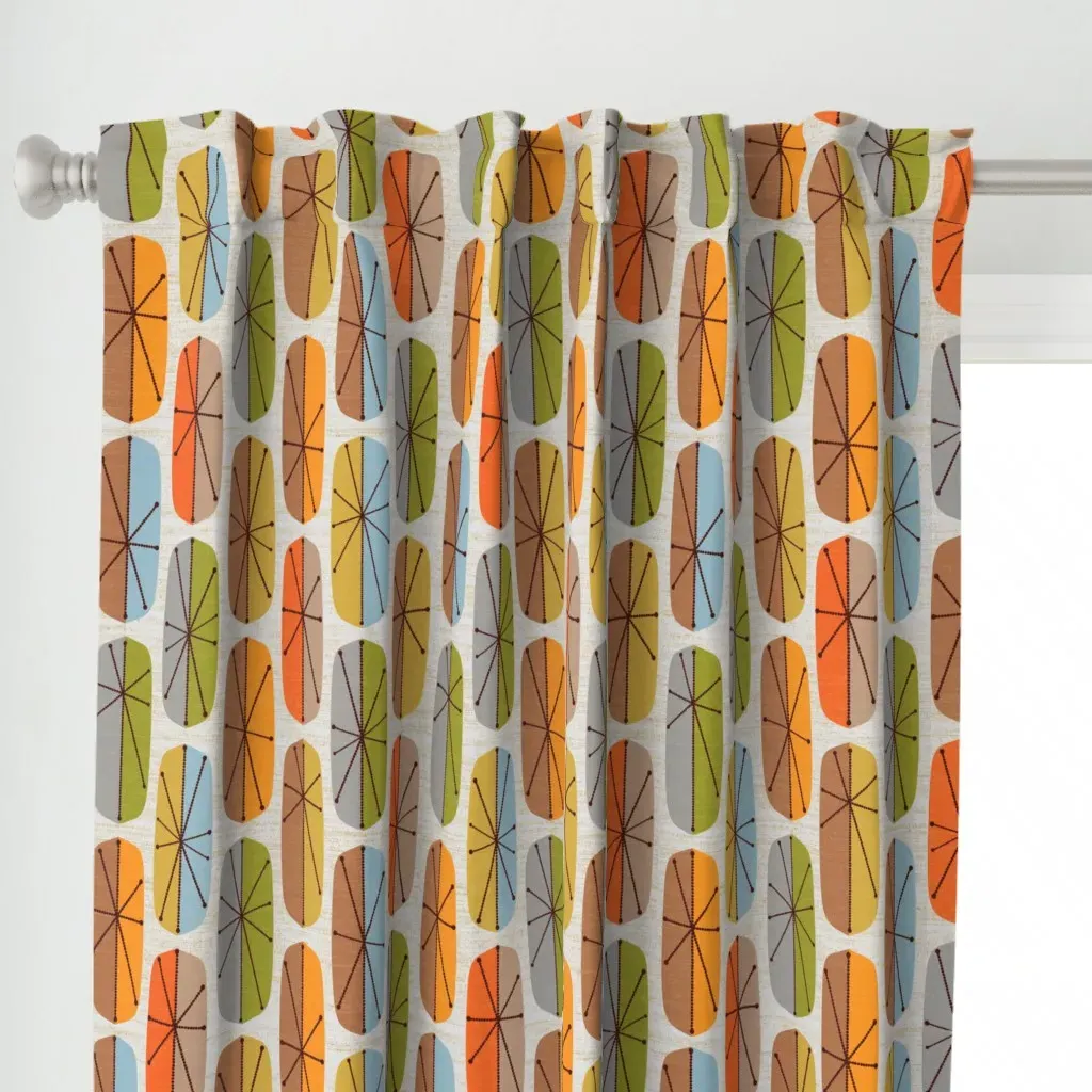Space Shield Curtain Panel - Orange alternate view