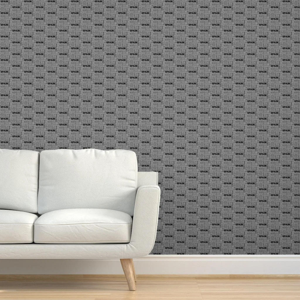 Spanish Cities Small Peel and Stick Wallpaper - Gray product