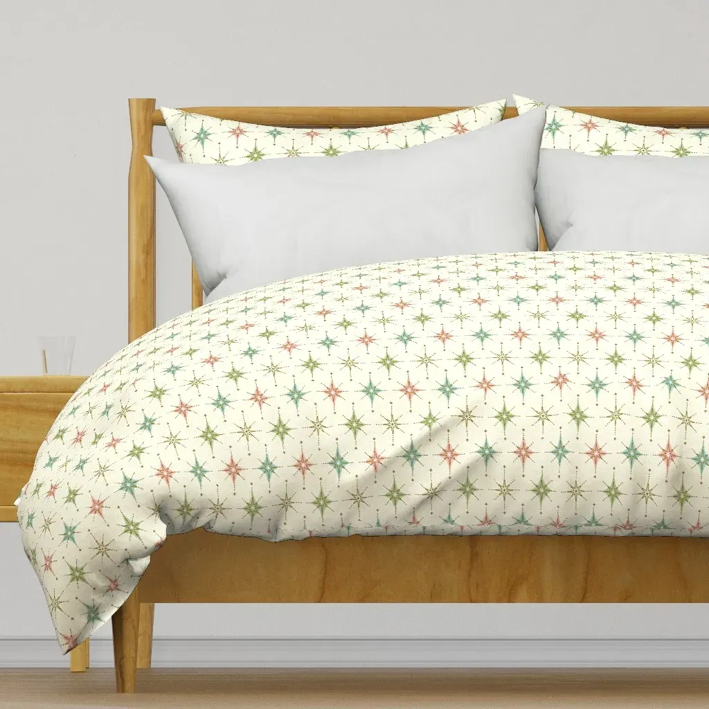 Sparkling Starbursts Duvet Cover - Light Beige product