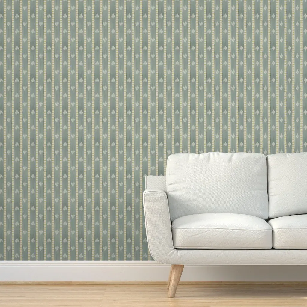 Sparrow Stripe Buxton Peel and Stick Wallpaper - Blue product
