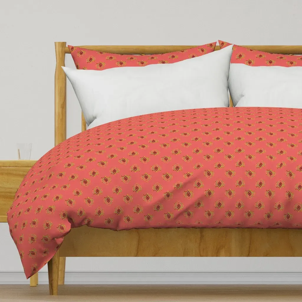 Spider Floral 3 Duvet Cover - Red product
