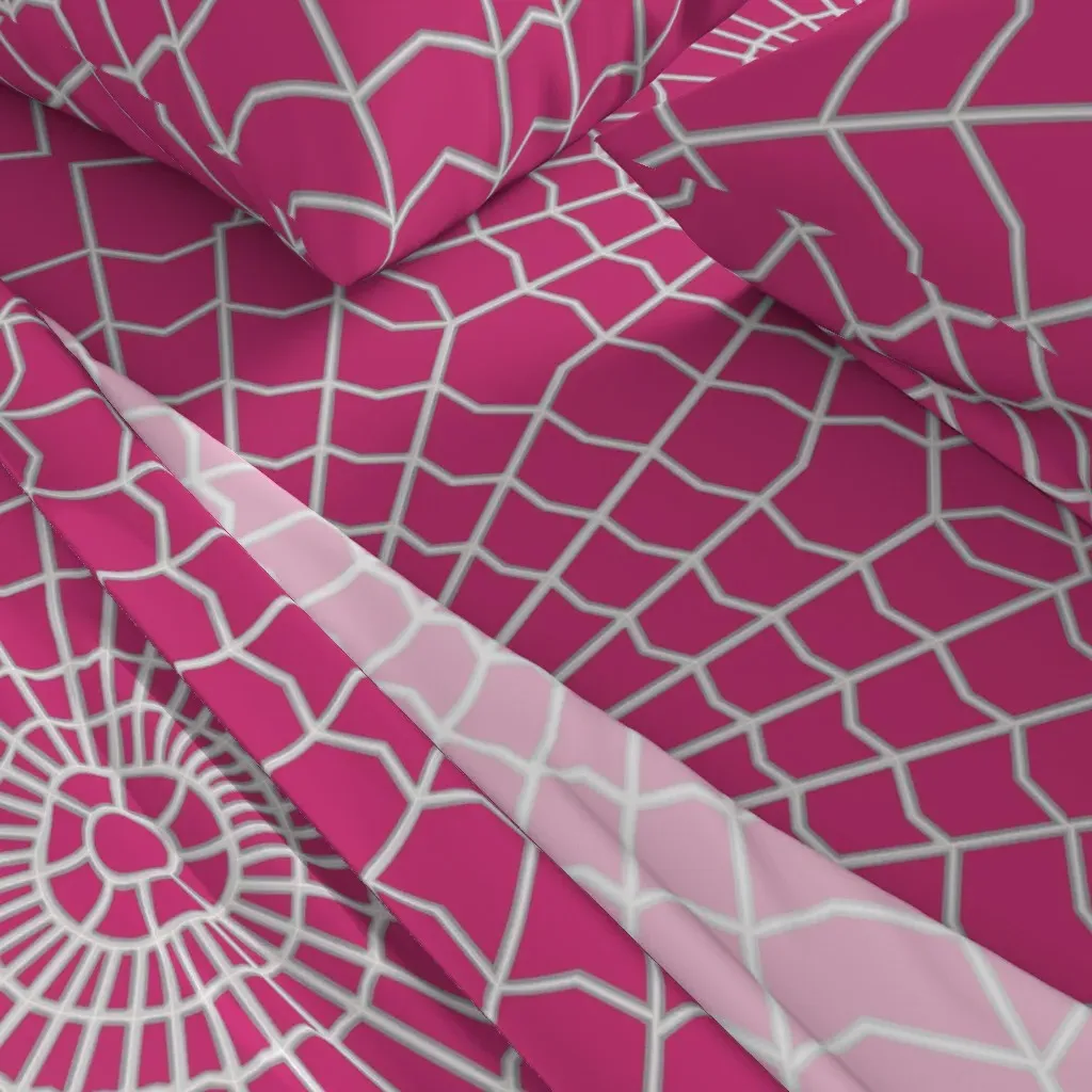 Spider Web On Purple C53374 Queen Sheet Set - Pink alternate view