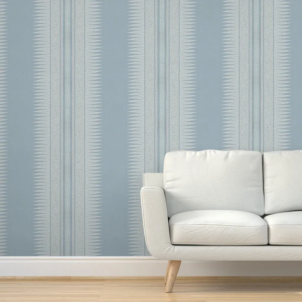 Spikes Mt Rainier Peel and Stick Wallpaper - Blue product