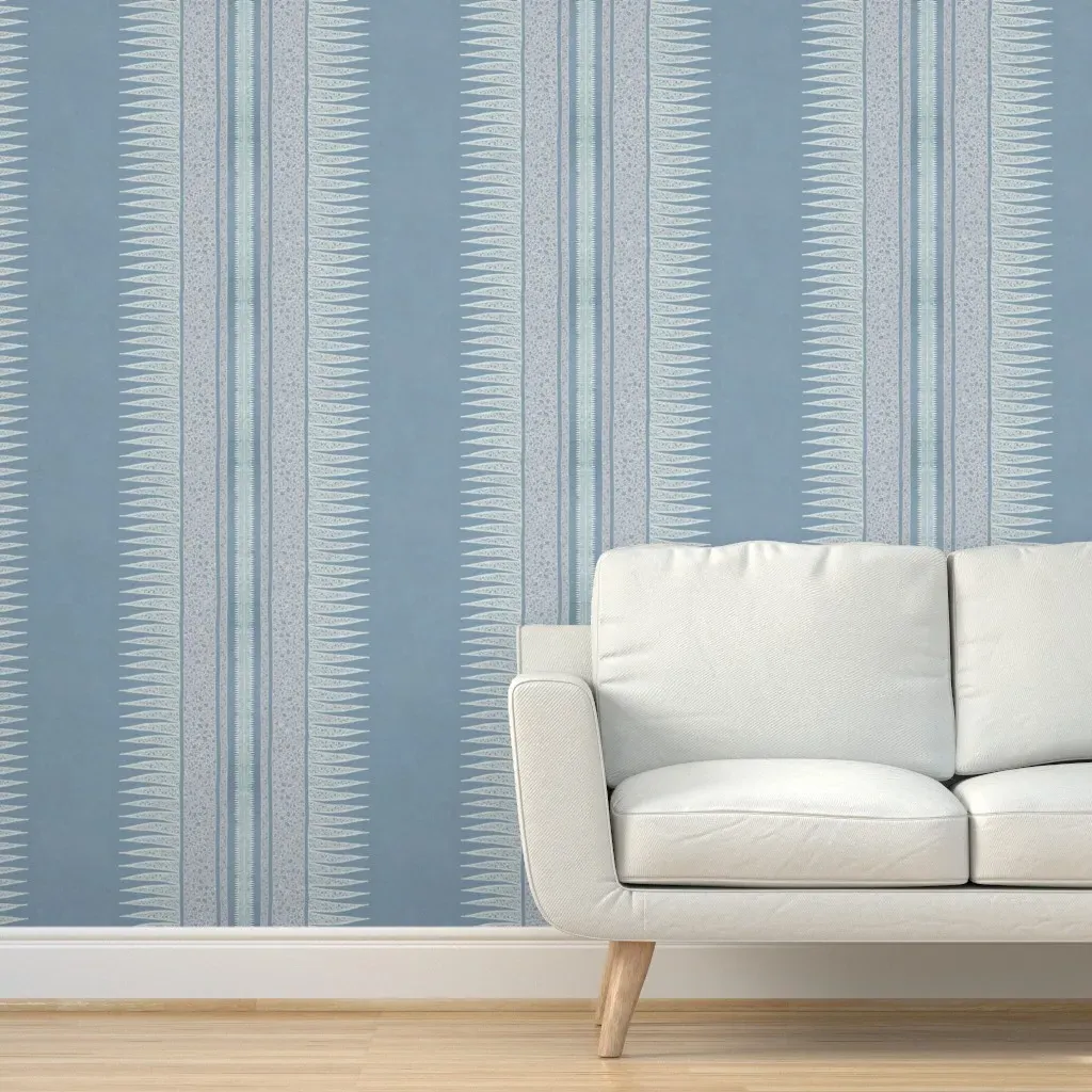 Spikes Peel and Stick Wallpaper - Blue product