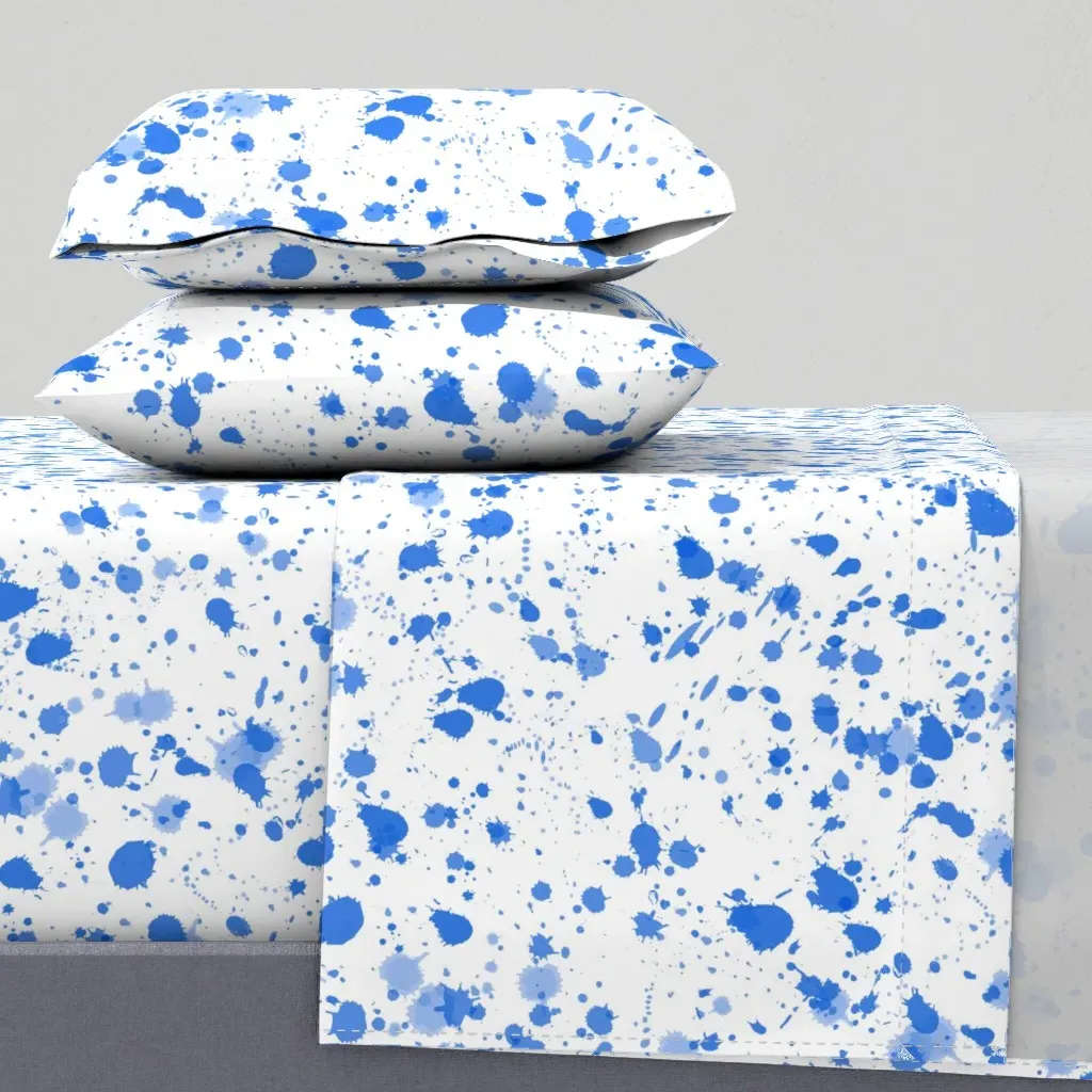 Splat Full Sheet Set - Blue product