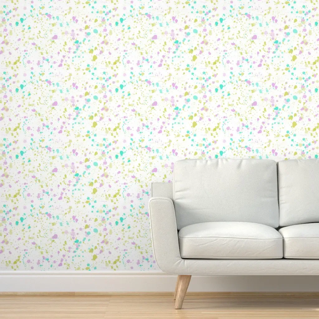 Splat Happy Peel and Stick Wallpaper - Light Green product