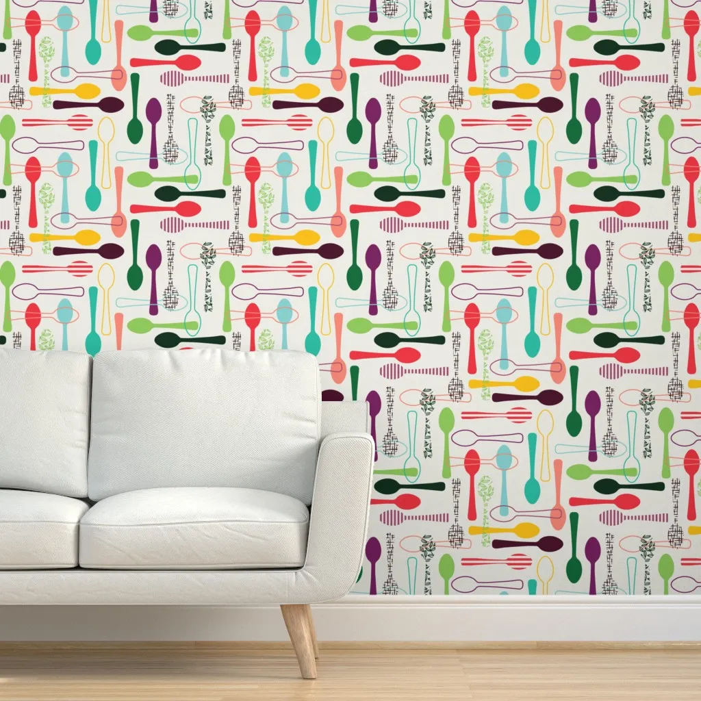 Spoon Theory Large Scale Peel and Stick Wallpaper - Off-White product