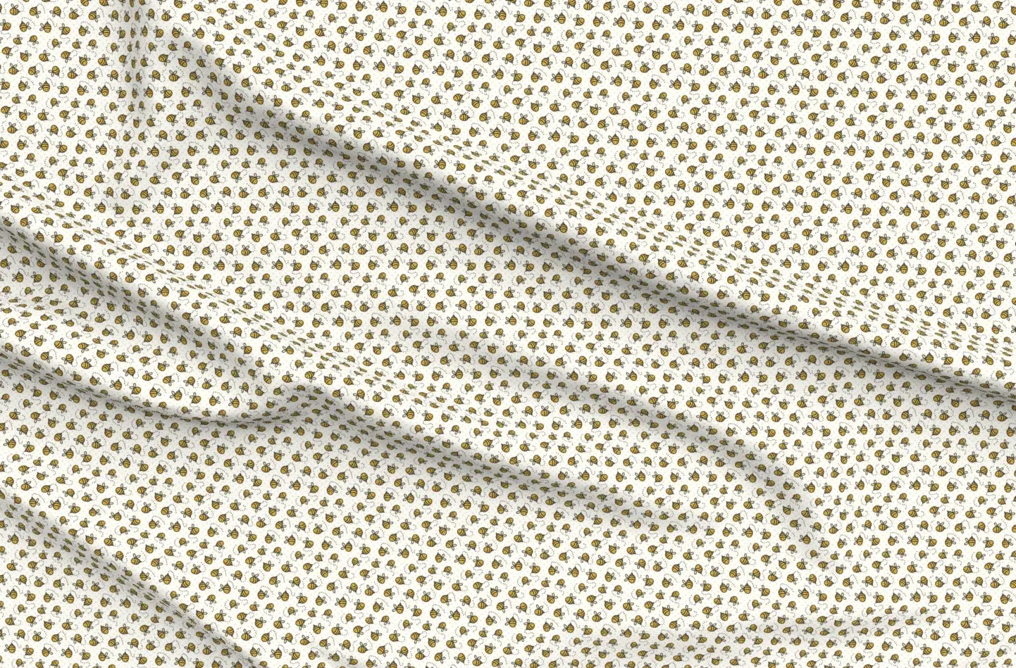 Sport Pique Buzzy Bees Classic Pooh Fabric - Yellow product
